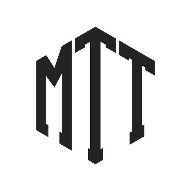 MTT Logo Design Initial Letter MTT Monogram Logo using Hexagon shape