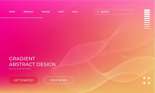 Multicolor Vector Gradient Background Design for Landing Page