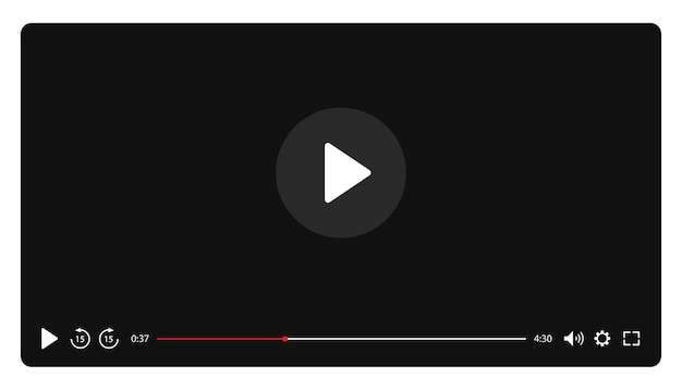 Multimedia video player template for online cinema