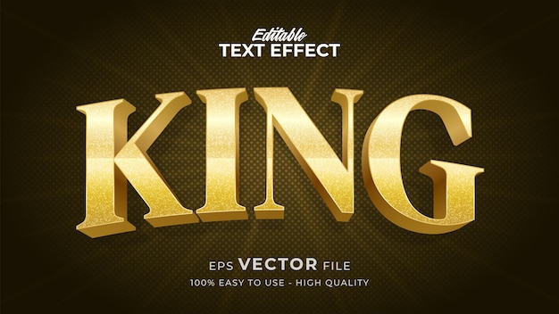 Muokattava tekstityyliefekti - Gold King -tekstityyliteema