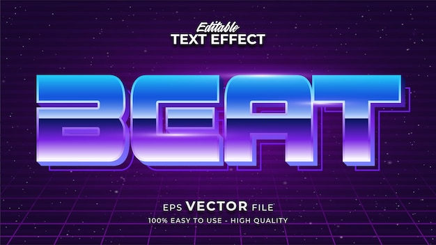 Music Text in Colorful Gradient with Glowing Effect and Futuristic Style
