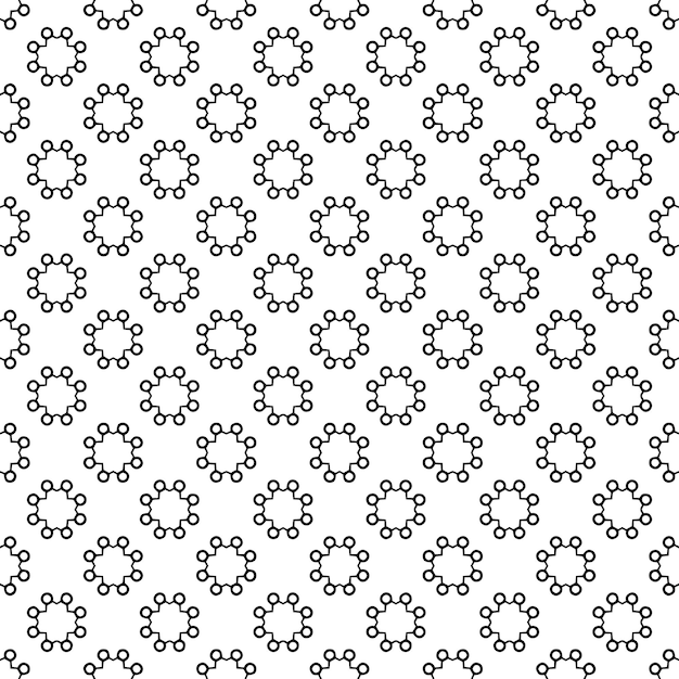 Mustavalkoinen saumaton kuviotektuuri, harmaasävyinen koristeellinen graafinen design