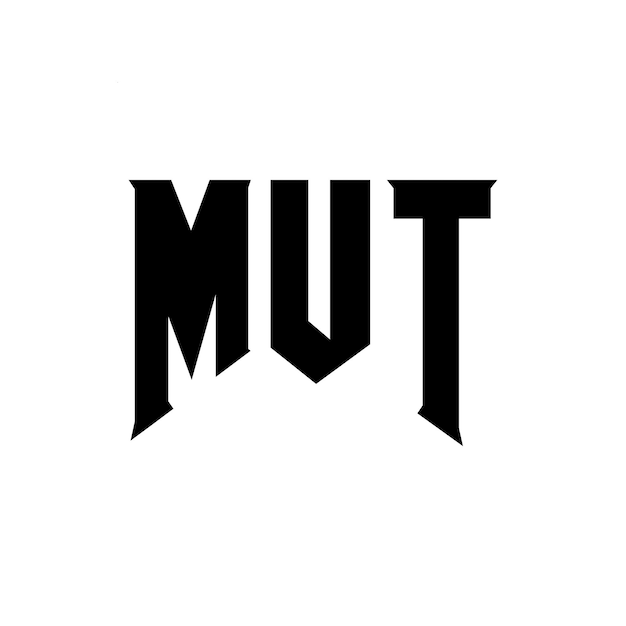 mut letter logo design for technology company mut logo design black and white color combination mut logo mut vector mut design mut icon mut alphabet mut typography logo design