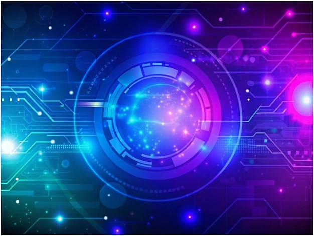 Nanotechnology concept in realistic style Processor Central processing unit computer processor c