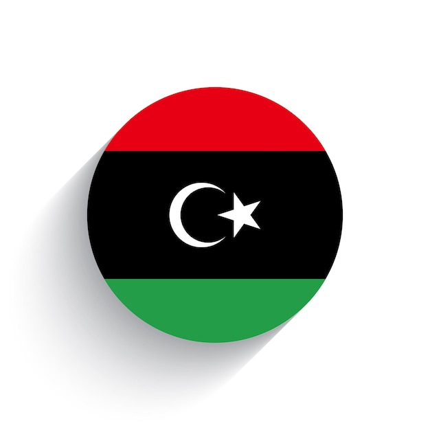 National flag of Libya icon vector illustration isolated on white background
