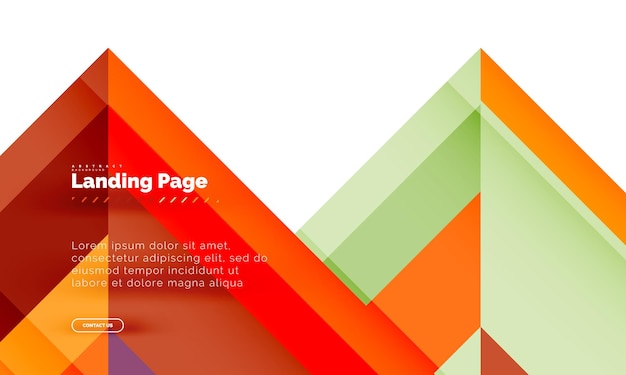 Neliönmuotoinen geometrinen abstrakti tausta, aloitussivun web design -mallipohja