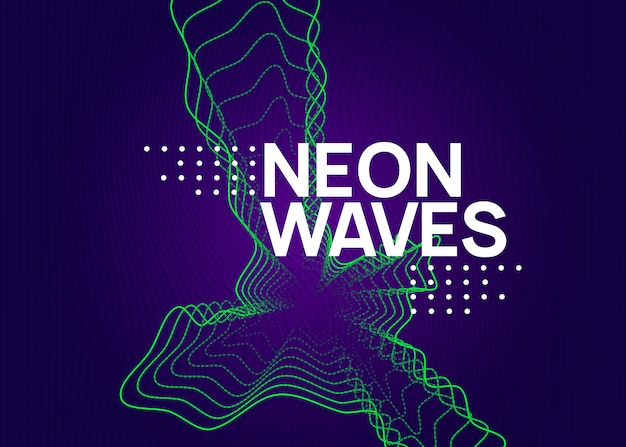 Neon edm -tausta