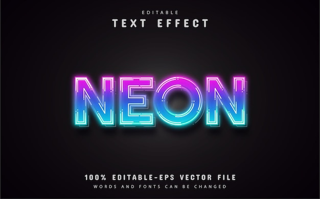 neon gradient text effect