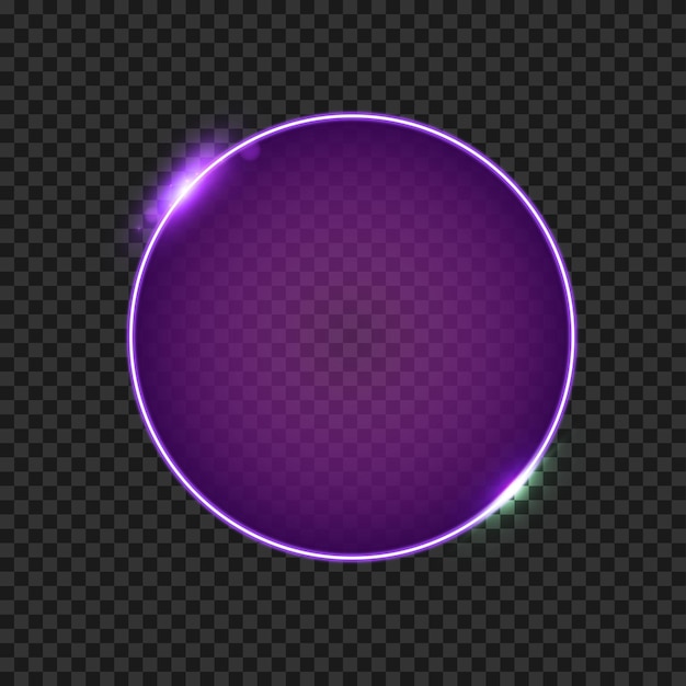 neon light frame background design