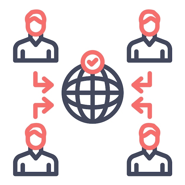 Network Accessibility Vector Illustration Style