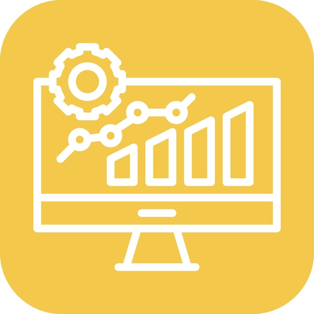 network analytics icon vector image can be used for networking