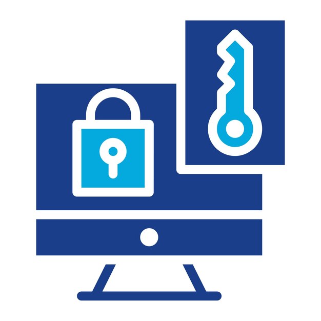 Network Authorization Flat Illustration