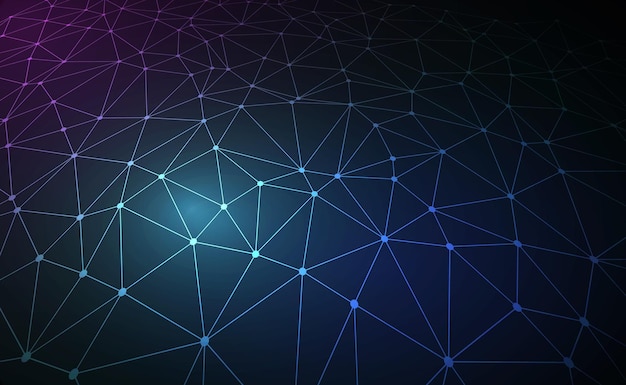 network connection concept blue vector illustration futuristic hexagon perspective wide angle lanscape futuristic honeycomb concept 3d landscape big data digital background