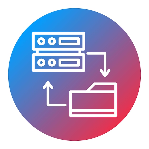 Network Data Backup icon vector image Can be used for Networking