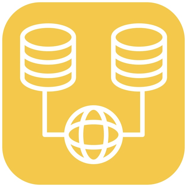 network data management vector icon illustration of networking iconset