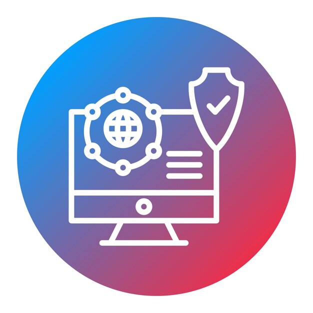 Network Data Protection icon vector image Can be used for Networking