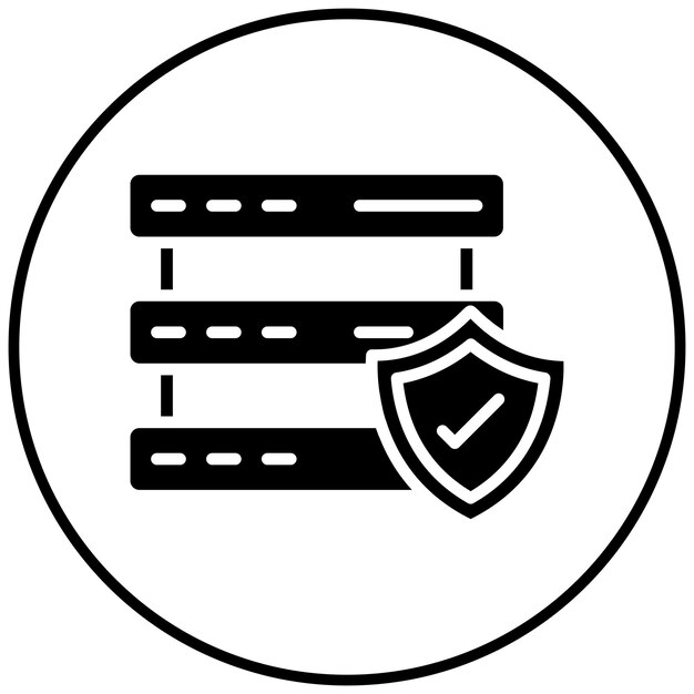 Network Data Protection vector icon Can be used for Networking iconset