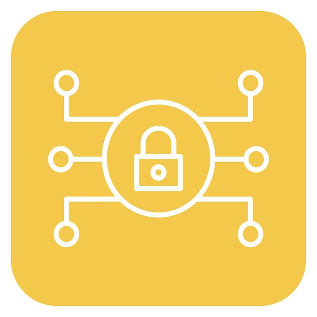 Network Encryption Vector Illustration