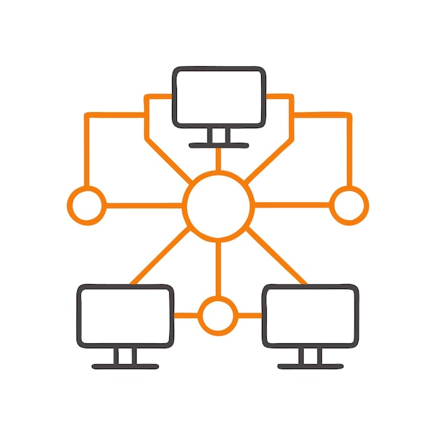 Network icon vector design pictogram symbol modern illustration