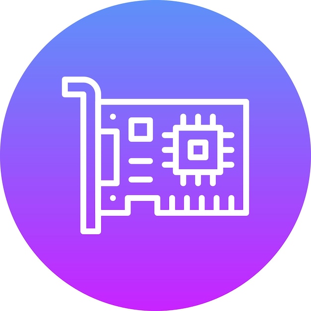network interface card vector icon illustration of computer and hardware iconset