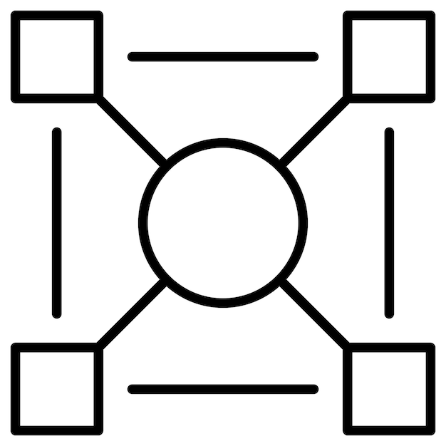 Network Interoperability Vector Illustration
