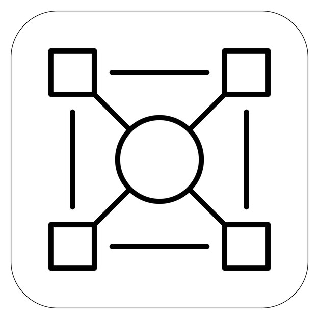 Network Interoperability Vector Illustration