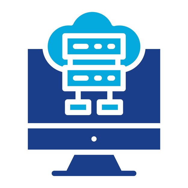 Network Virtualization Flat Illustration
