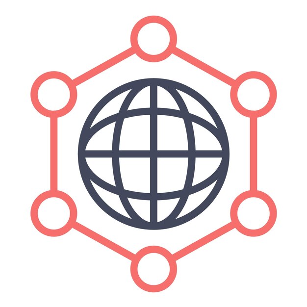 Networking Vector Illustration Style