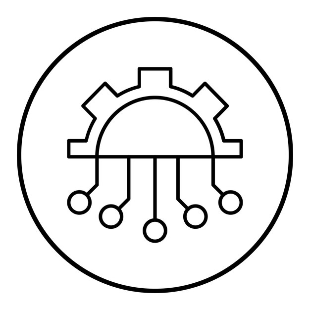 Neural Engineering vector icon Can be used for Data Analytics iconset