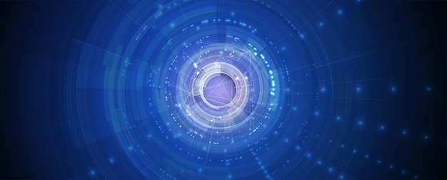 Neural network concept Connected cells with links High technology process Abstract futuristic background