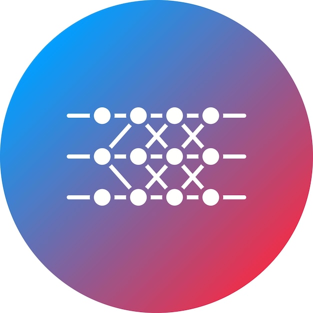 neural network icon vector image can be used for big data
