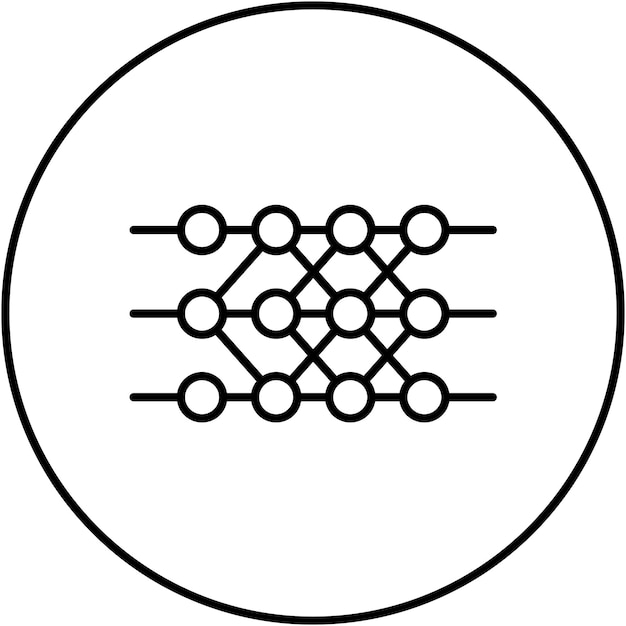 neural network icon vector image can be used for big data