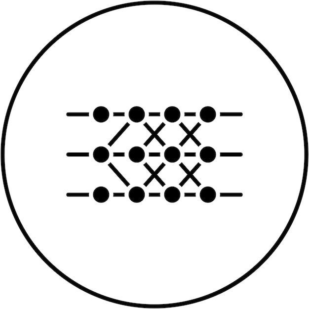 neural network icon vector image can be used for big data