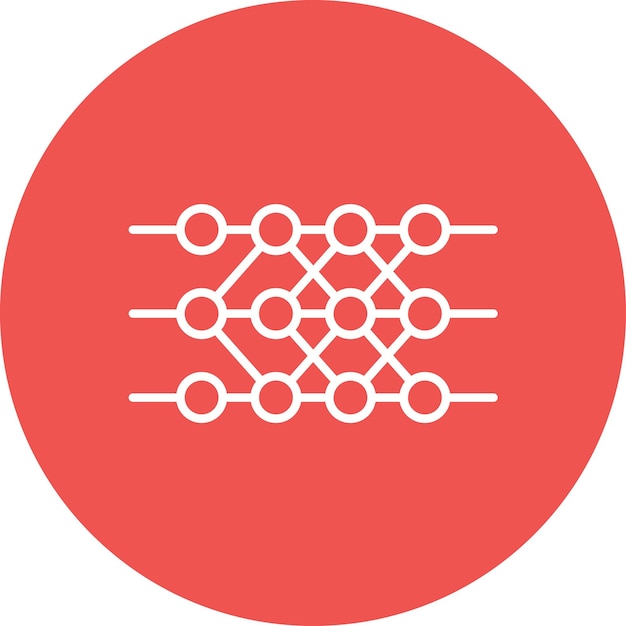 neural network icon vector image can be used for big data