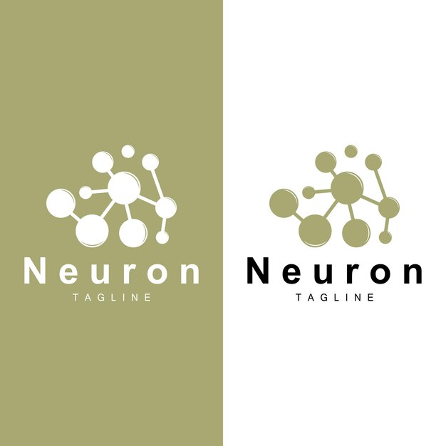 Neuron Logo Cel Dna Network Vector And Particle Technology Simple Illustration Template Design