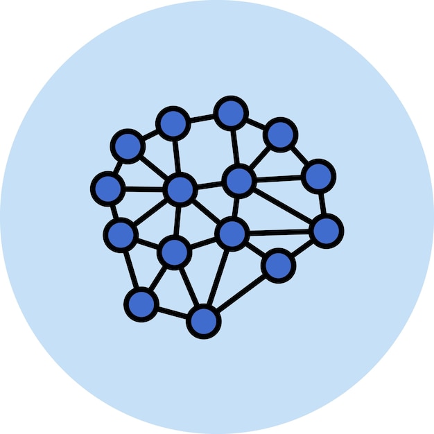 Neurons Circuit Flat Illustration