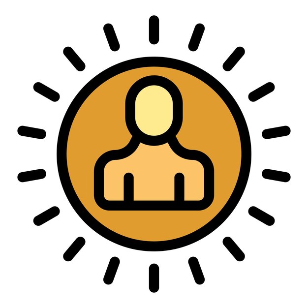 New hr manager icon outline vector Credit finance Approved form color flat