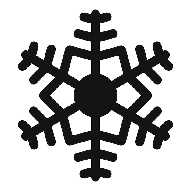 new snow snowflake icon simple illustration of new snow snowflake vector icon for web design isolated on white background