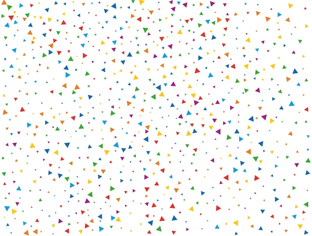 New year triangular confetti light rainbow glitter confetti background colored festive texture