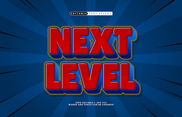 next level editable text effect with a kids and joy text style