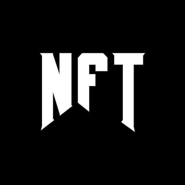 NFT letter logo design for technology company NFT logo design black and white color combination NFT logo NFT vector NFT design NFT icon NFT alphabet NFT typography logo design