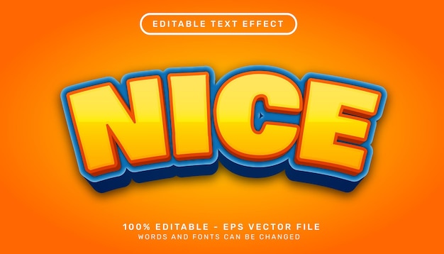 nice 3d text effect and editable text effect