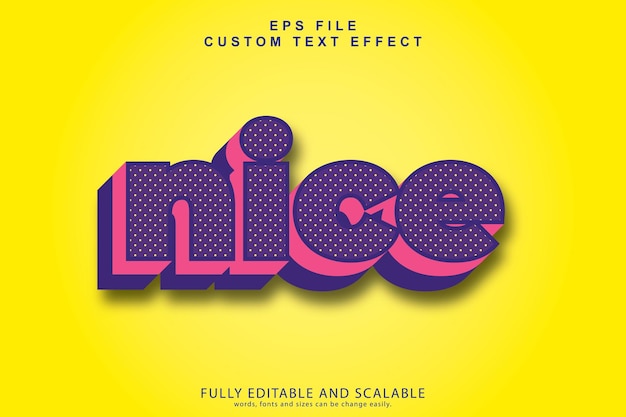 nice cartoon 3d text effect