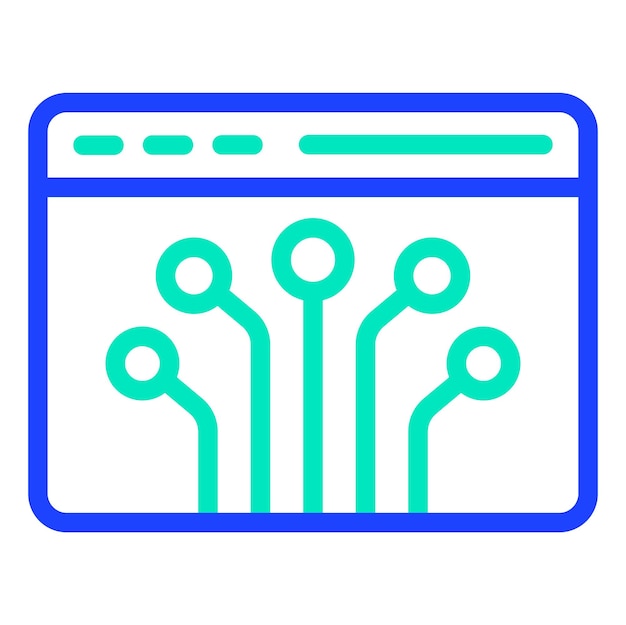 Node Vector Icon Design Illustration