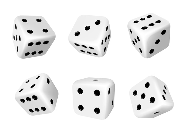 Nopat eristetyt 3D-objektit uhkapelistä