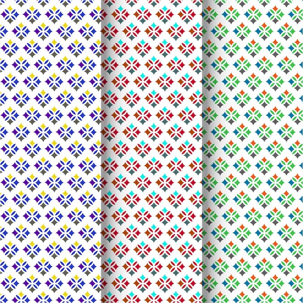 Nordic pattern design in flat style