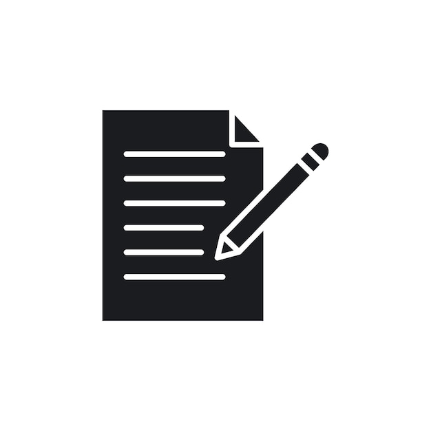 Note icon isolated on white background