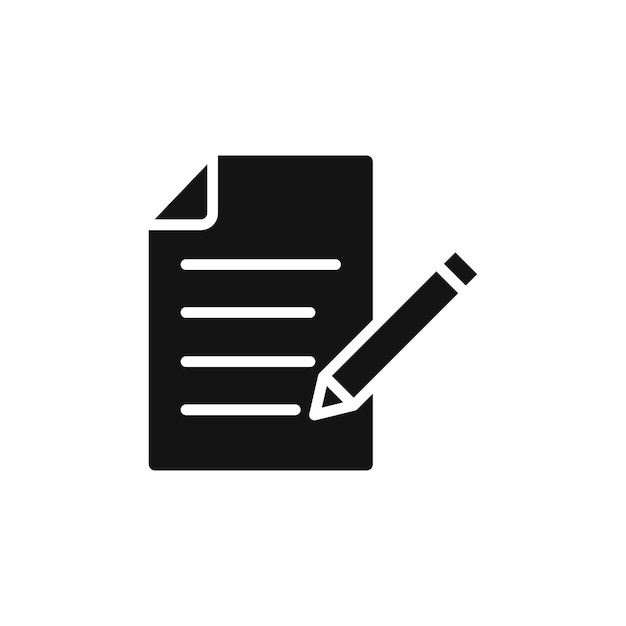 Note icon isolated on white background