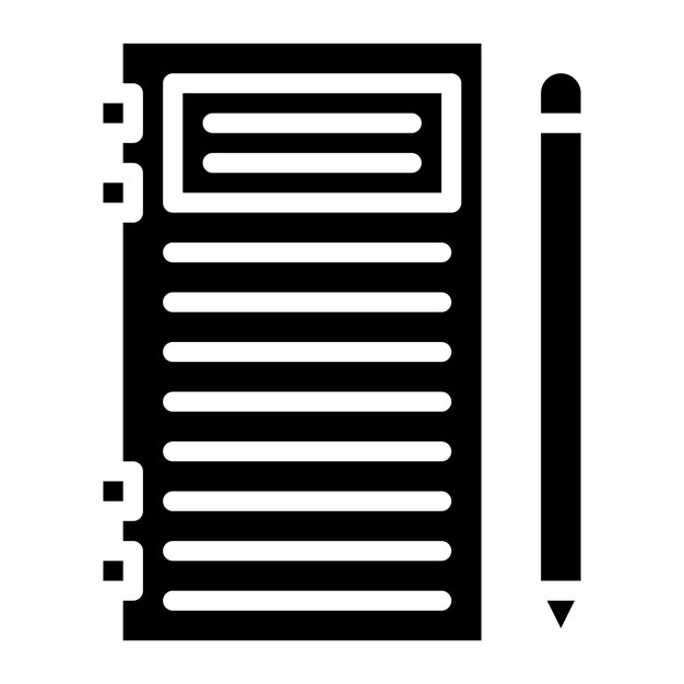 Notebook icon vector image Can be used for Crime Investigation