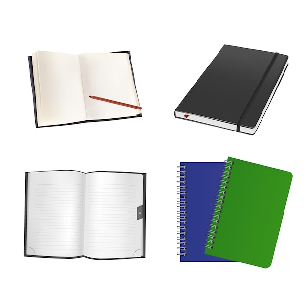 notebook vector design template collection